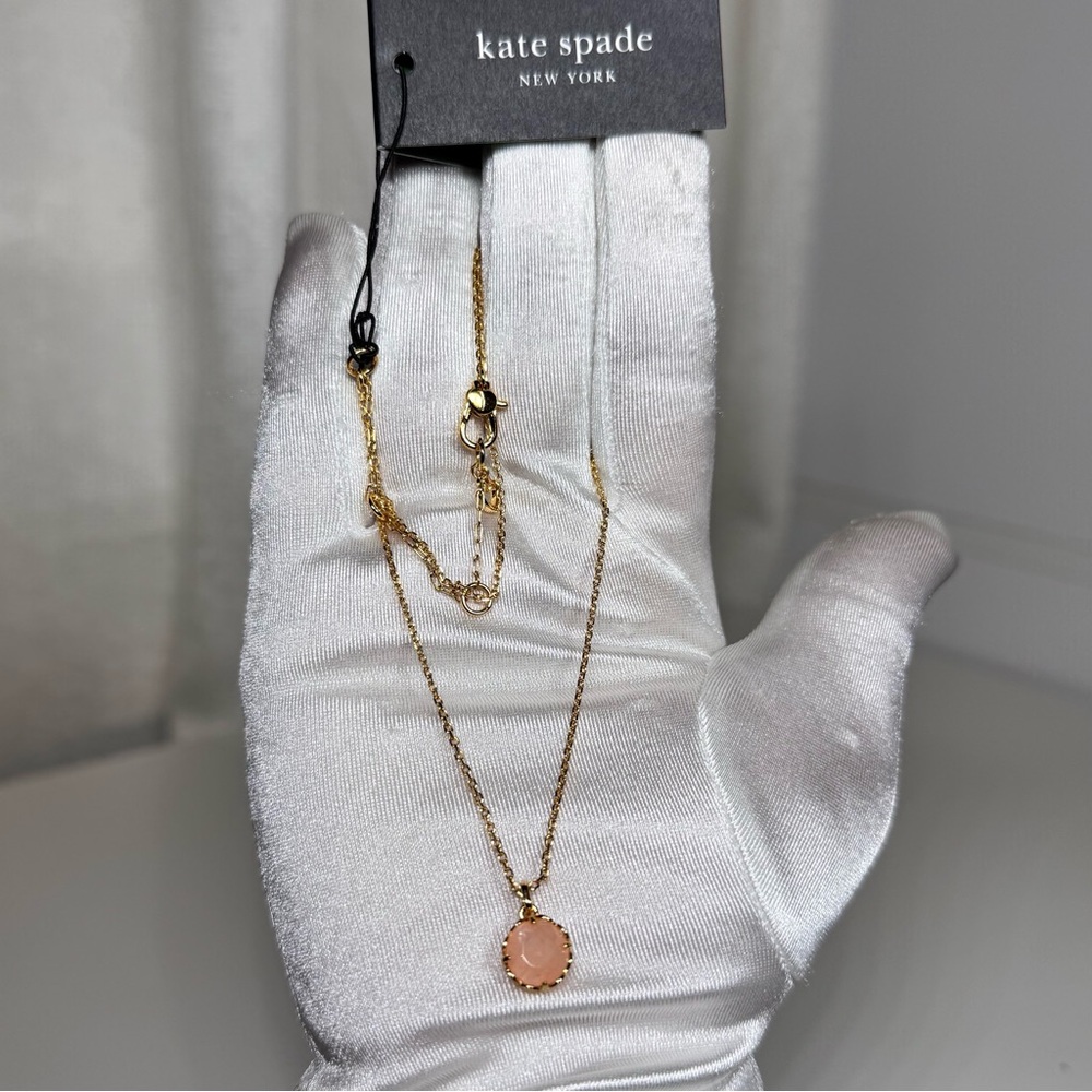 Kate Spade Pink Quart Necklace